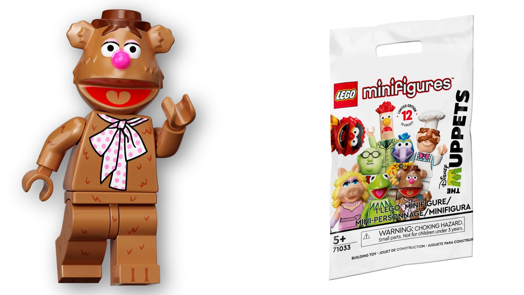 Minifigurky LEGO® 71033 Mupeti – Medvěd Fozzie