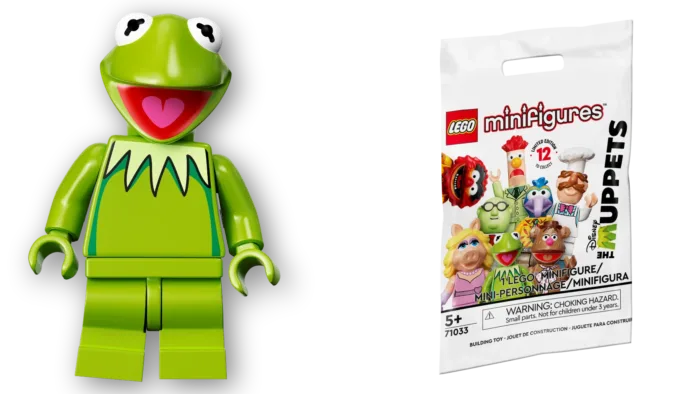 Minifigurky LEGO® 71033 Mupeti – Žába Kermit