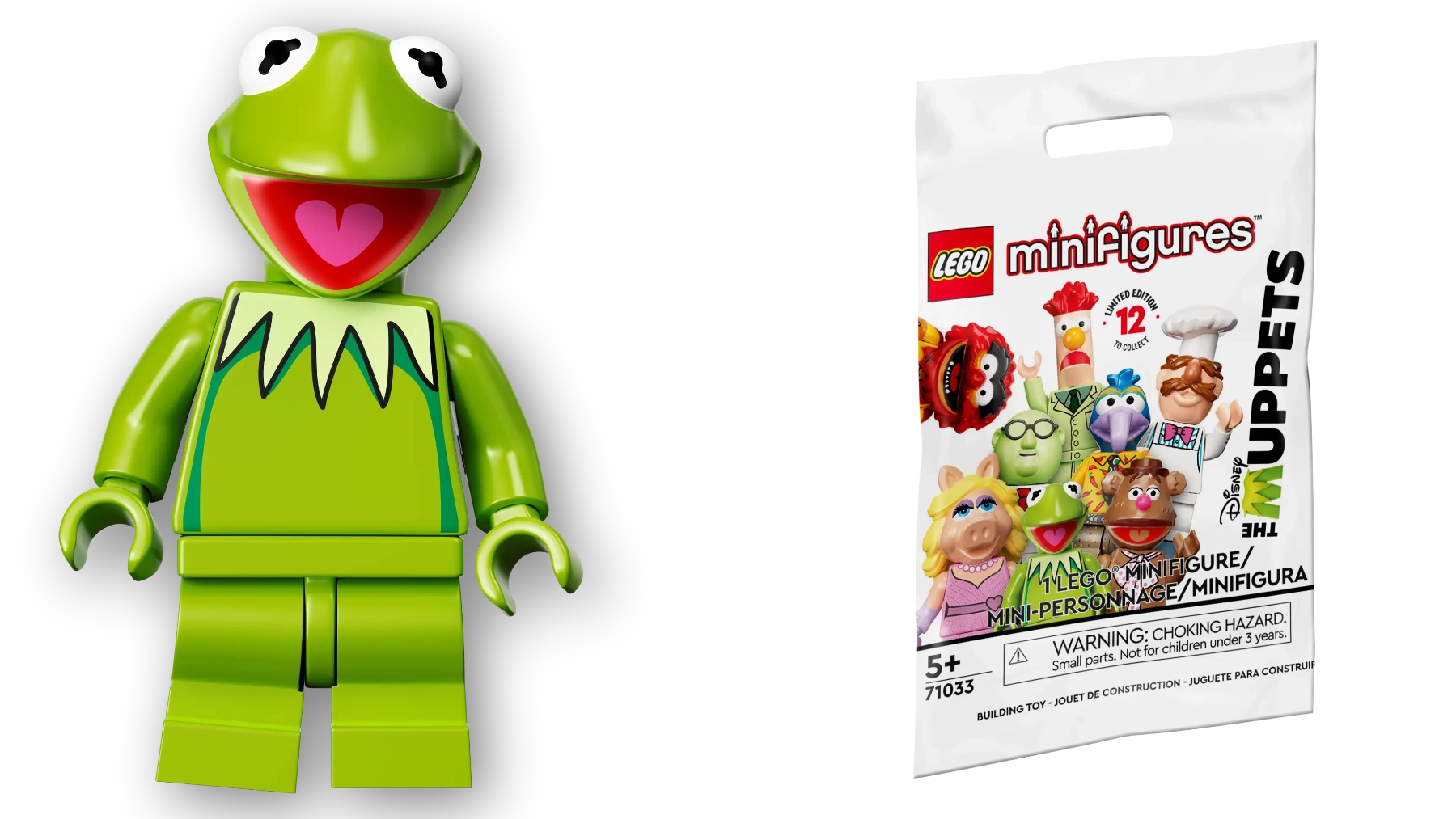 Minifigurky LEGO® 71033 Mupeti – Žába Kermit