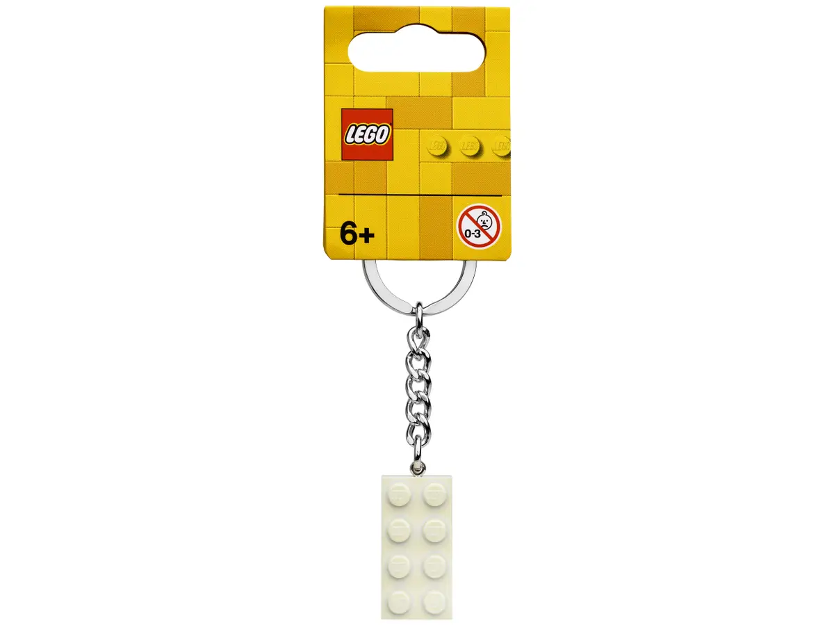 LEGO® 853712 Přívěsek na klíče - Bílá kostka